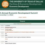 Vish Madhugiri, SAAZ Chief Strategist, speaks at UT Dallas’s Annual Economic Development Summit